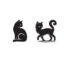 cat set silhouette tattoo,cat set silhouette images,cat set silhouette svg ,cat set silhouette outline,cat set silhouette png