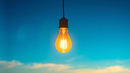 A conceptual image showcasing a light bulb as a metaphor for an innovative breakthrough and smart idea, symbolizing genius marketing strategy planning and creative thinking in business.