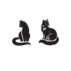 cat set silhouette tattoo,cat set silhouette images,cat set silhouette svg ,cat set silhouette outline,cat set silhouette png