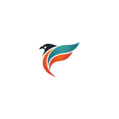 Abstract Flying Bird Logo

