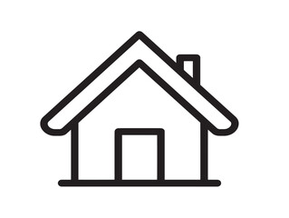 Fototapeta premium Modern House Symbol in Minimal Vector Format