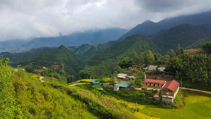 Lush Green Mountains of Sapa