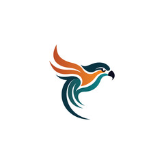 Modern Abstract Hawk Logo

