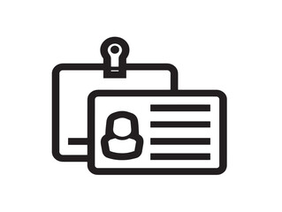 Obraz premium Stylish ID Card Vector with Clean Line Art