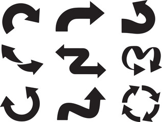 Minimalist Arrow Graphics for Infographics

