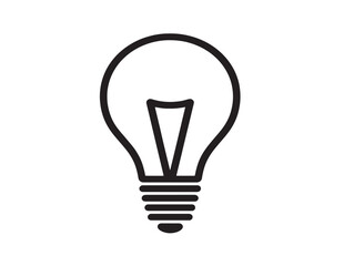 Obraz premium Stylish Minimal Lightbulb Illustration for Ideas