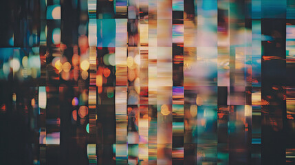 Blurred grid light reflection background, AI Generated