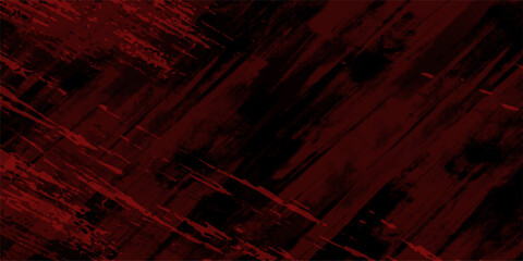 Black and Red Grunge Brush Background Abstract texture dust particle and dust grain on black background	Horror bloody creepy frightening.