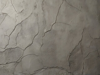 Naklejka premium Cracked Concrete Wall Texture with Subtle Gray Tones