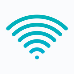 Wi fi Lineal Gradient Icon For User Interface, Isolated Vector Icon. 