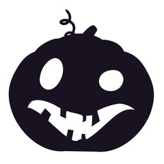 Halloween Silhouette Vector Hand Drawn 