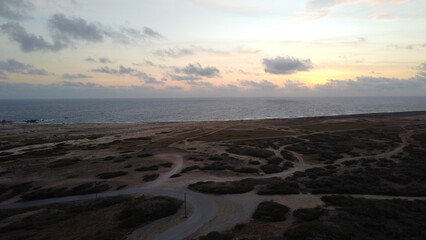 sunset over the sea