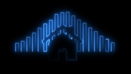 arrows symbolizing increase home prices, Business investment to success. financial data graph strategy . - Powered by Adobe