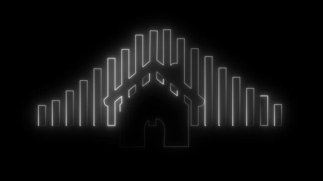 arrows symbolizing increase home prices, Business investment to success. financial data graph strategy .
