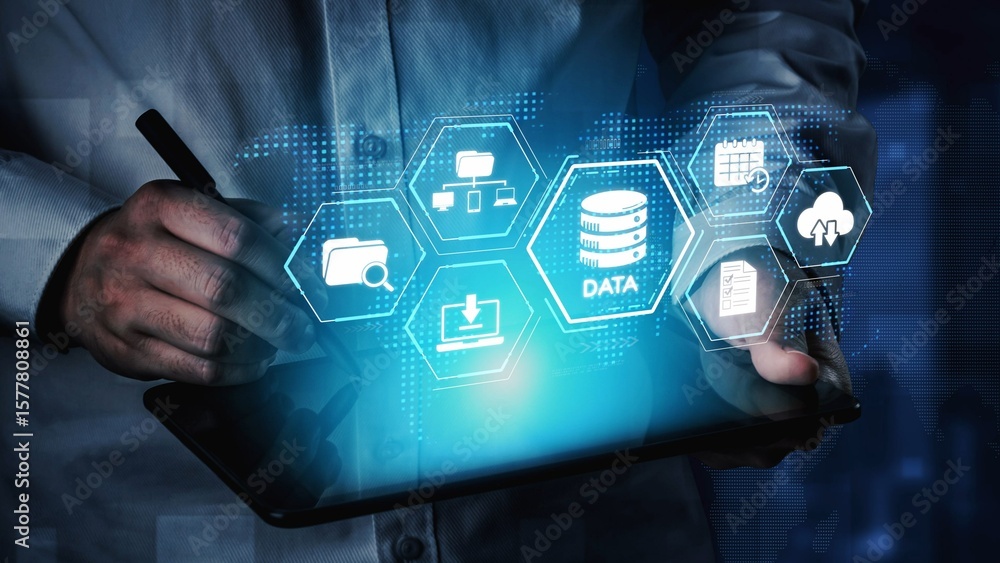 Poster cloud computing, cloud strategy, and cloud technology transforming digital infrastructure with scala