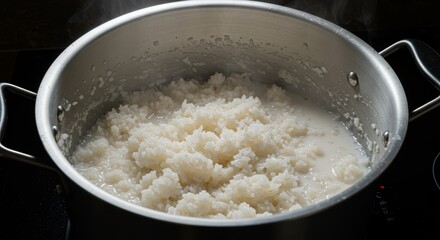 Cooking Creamy Rice in a Pot - Simple Recipe