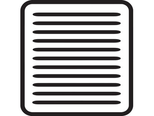 Stylish 2D Note Icon Vector Line Art Graphic