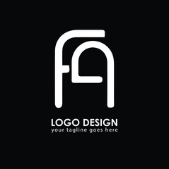 FQ FQ Logo Design, Creative Minimal Letter FQ FQ Monogram
