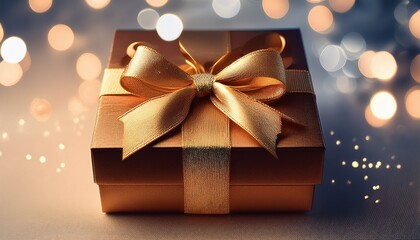 beautiful gift box with a bow is decorated for the holiday the perfect symbol of surprise attention and celebration suitable for themes of congratulations packaging and a festive mood