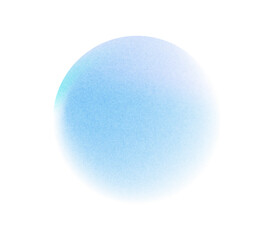 Gradient background, color gradation circle with grain noise texture, vector abstract watercolor holographic blu