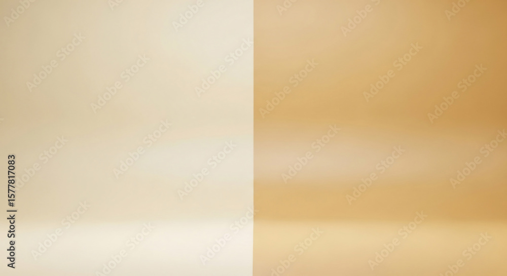 Poster beige studio backdrop with soft gradients of color in a seamless studio environment