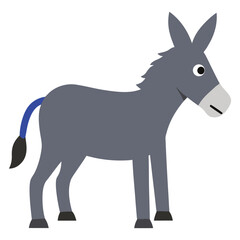 donkey cartoon isolated on white