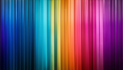 colorful vertical lines create an abstract backdrop that evokes energy and movement in a mesmerizing gradient of hues
