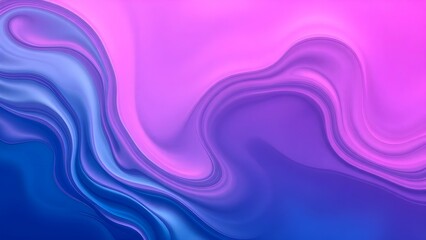 Vibrant abstract background with smooth flowing curves in orange, blue, and purple gradients. The fluid design creates a modern, futuristic, and visually soothing composition.