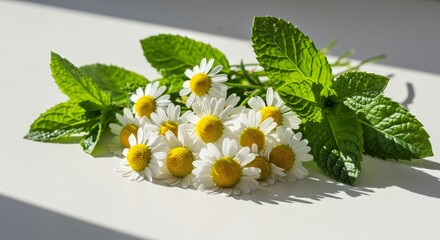 Chamomile and Mint Bouquet A Relaxing Herbal Blend