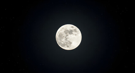 full moon in the night sky