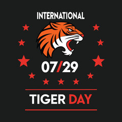 Striking Tiger Face Art for International Tiger Day – 07/29 Celebration