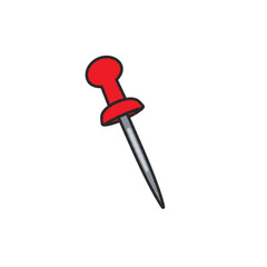 red push pin