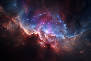 Fototapeta premium Cosmic Nebula of Stars and Dust.