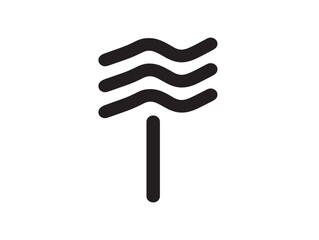 Obraz premium Signal Icon with Clear Minimal Line Styling 