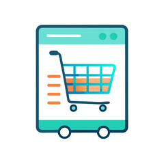 vector shopping cart icon