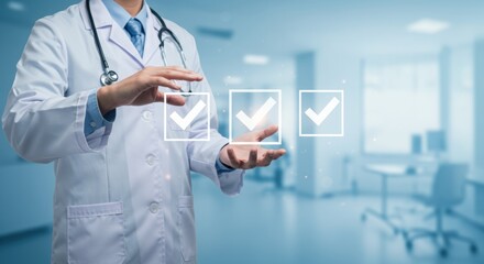 Doctor Checklist, Medical Checkup, Healthcare - Telehealth and remo.