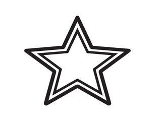 Obraz premium Star Filled Icon in Clean Minimalist Vector Style
