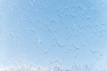 Aqua background. Product space next to clean water streams and water splashes and drops.