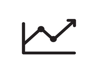Elegant Stats Icon in Smooth Vector Line Design