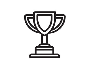 Award Trophy Icon in Clean Vector Style