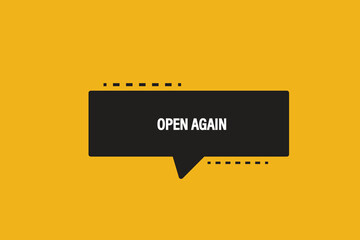 Print button ,web template, Open again, banner label, vector symbol 


