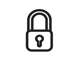 Simple and Elegant Unlock Icon Line Style