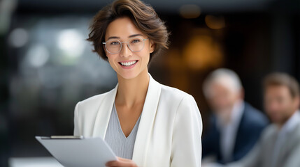 Effective Presentation by Asian Project Leader in a Meeting