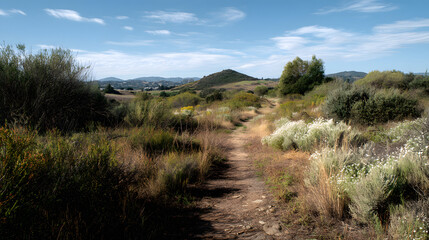 Scenic Hiking Trail in Arid Hills
