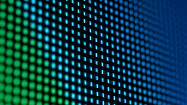 Extreme macro capture of digital pixels changing color on an OLED screen. Each sub-pixel glows and shifts in a precise grid pattern, revealing the minute structure behind modern displays.





