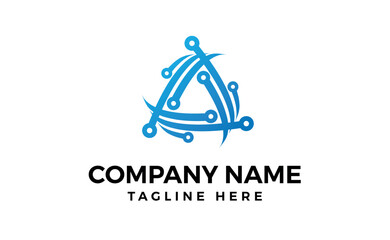 Delta technology modern logo design