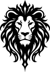 Obraz premium Dark Fantasy Tattoo Art Collection – Skulls, Dragons, Hearts & Mythical Creatures lion vector