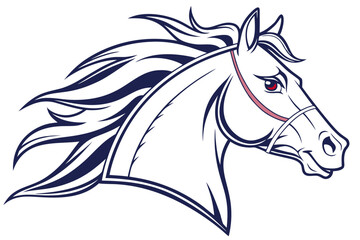 horse head vector
