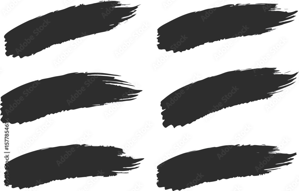 Poster hand-drawn vector ink splashes and blots collection for your art and design projects