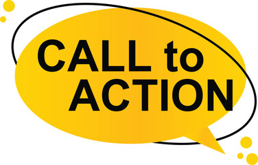 Flat call to action banner with folded edge design – clean vector sticker for web marketing and sales